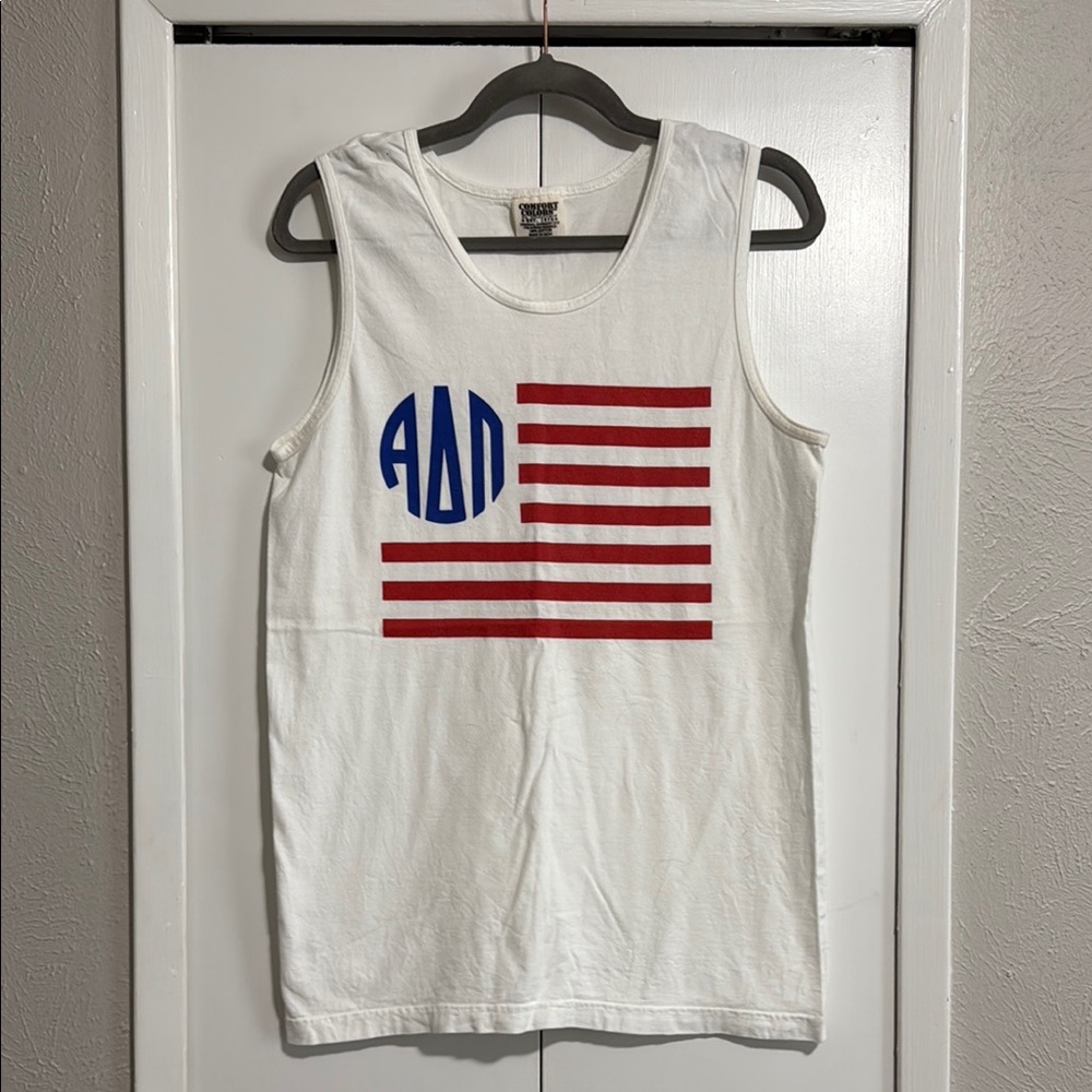 Alpha Delta PI USA Flag Tank Top
